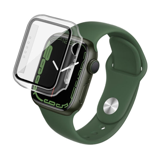 imak PC Case with Tempered Glass Film For Apple Watch Series 9 / 8 / 7 45mm(Transparent) by imak