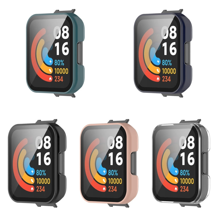 For Xiaomi Redmi Watch 2 Lite PC + Tempered Glass Watch Protective Case(Black) by buy2fix