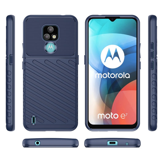 For Lenovo K12 Thunderbolt Shockproof TPU Protective Soft Phone Case(Blue) by buy2fix