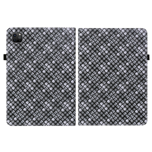 Color Weave Smart Leather Tablet Case For iPad Pro 11 2021 / 2020 / 2018 / Air 2020 10.9 (Black) by buy2fix