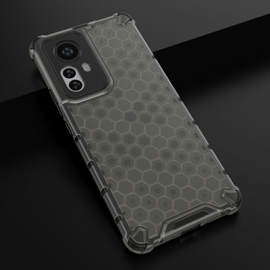 For Xiaomi 12 Pro Shockproof Honeycomb PC + TPU Phone Case(Black) by buy2fix