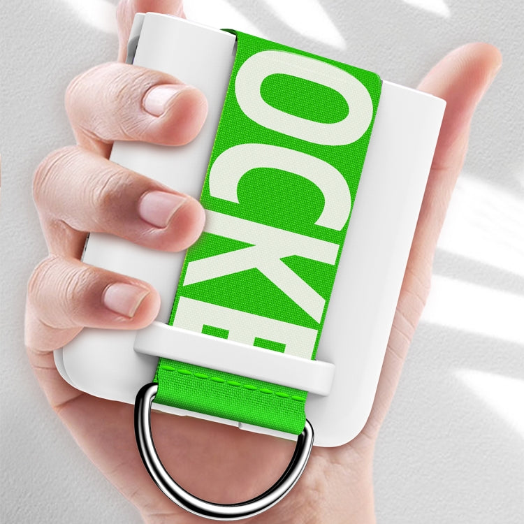 For Huawei P50 Pocket Wrist Strap Skin Feel Frosted PC Phone Case(Navy Blue) by buy2fix