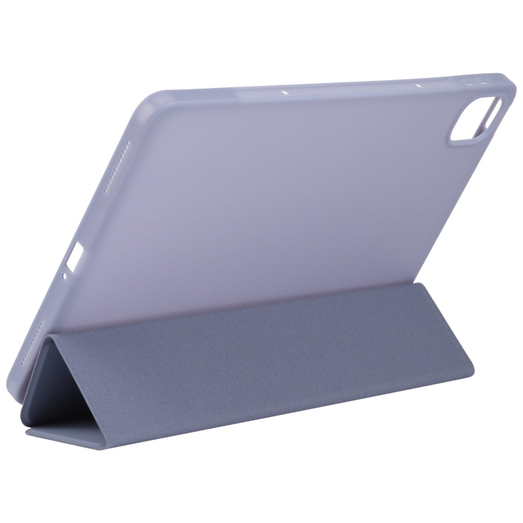 For Xiaomi Mi Pad 5 TPU Three-fold Leather Tablet Case(Purple) by buy2fix