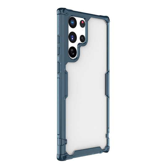For Samsung Galaxy S22 Ultra 5G NILLKIN PC + TPU Phone Case(Blue) by NILLKIN