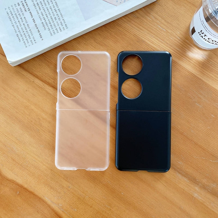 For Huawei P50 Pocket Frosted PC Folding Phone Case(Transparent) by buy2fix