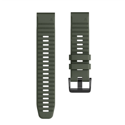 For Garmin Fenix 7 Silicone Watch Band(Army Green) by buy2fix