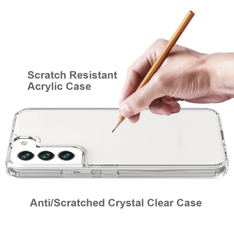 For Samsung Galaxy S22 5G Shockproof Scratchproof TPU + Acrylic Phone Case(Black) by buy2fix