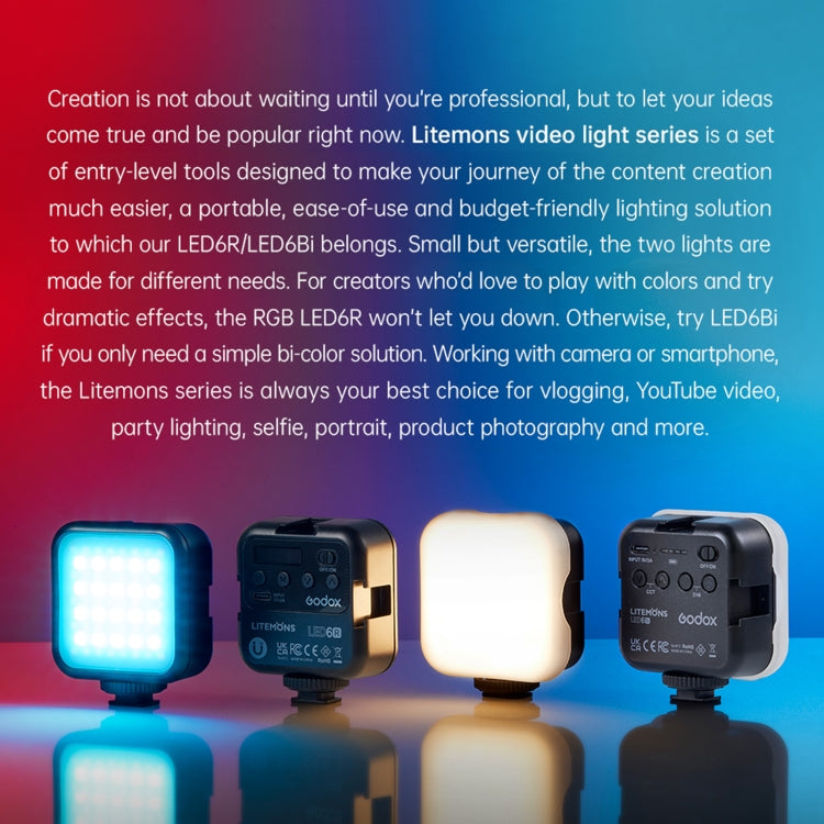 Godox LED-6BI LED Video Shoot Light by Godox