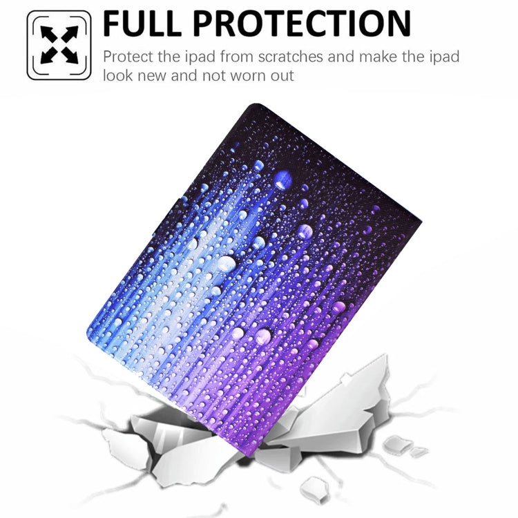 For Samsung Galaxy Tab A 10.1 2016 Electric Pressed TPU Leather Tablet Case(Water Droplets) by buy2fix