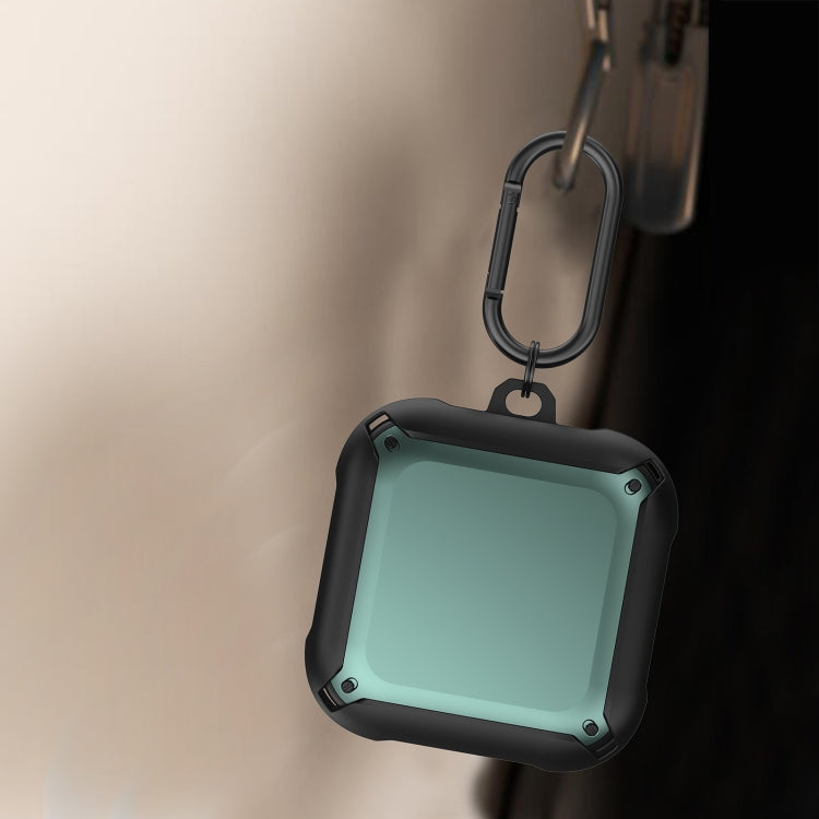 Armor Earphone Protective Case with Hook For Beats Fit Pro(Black + Green) by buy2fix