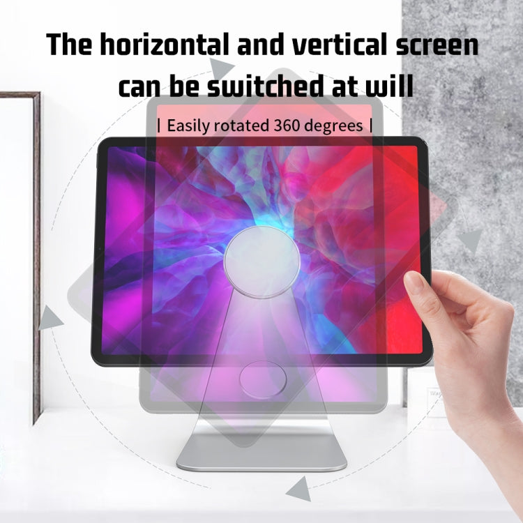 R-JUST PB01-13 L-shaped Magnetic Tablet Phone Desktop Holder(Grey) by R-JUST