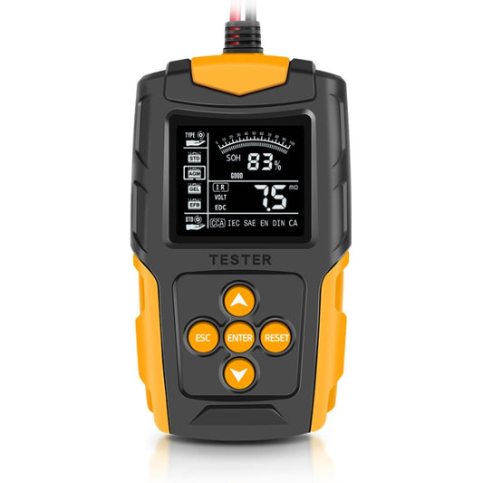FOXSUR FBT200 12V / 24V Car Battery Tester(Orange) by FOXSUR