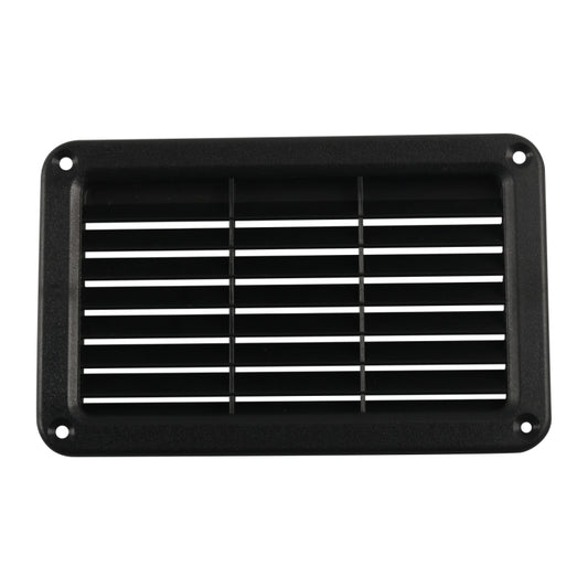 A6789 193x122mm RV / Bus Oblique Louver Outlet Panel with Screws(Black) by buy2fix