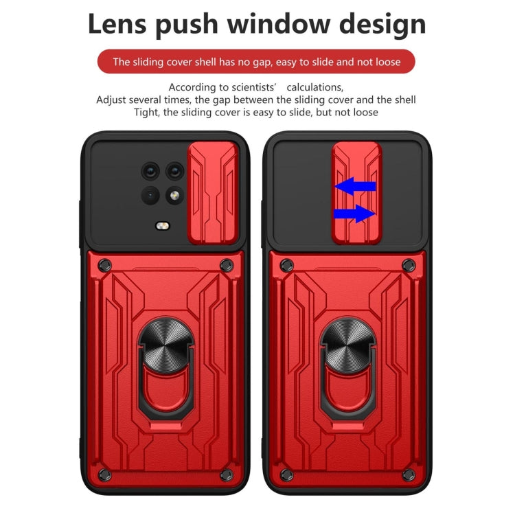 For Nokia G10 Sliding Camshield Card Phone Case(Blue) by buy2fix