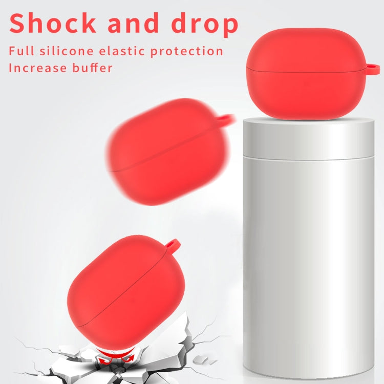 For Xiaomi Redmi Buds 3 Lite Silicone Earphone Protective Case with Hook(Navy Blue) by buy2fix