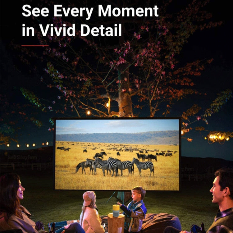 T400 100 inch Screen 3000 Lumens LED Mini Projector, Plug Type:AU Plug(Black White) by buy2fix