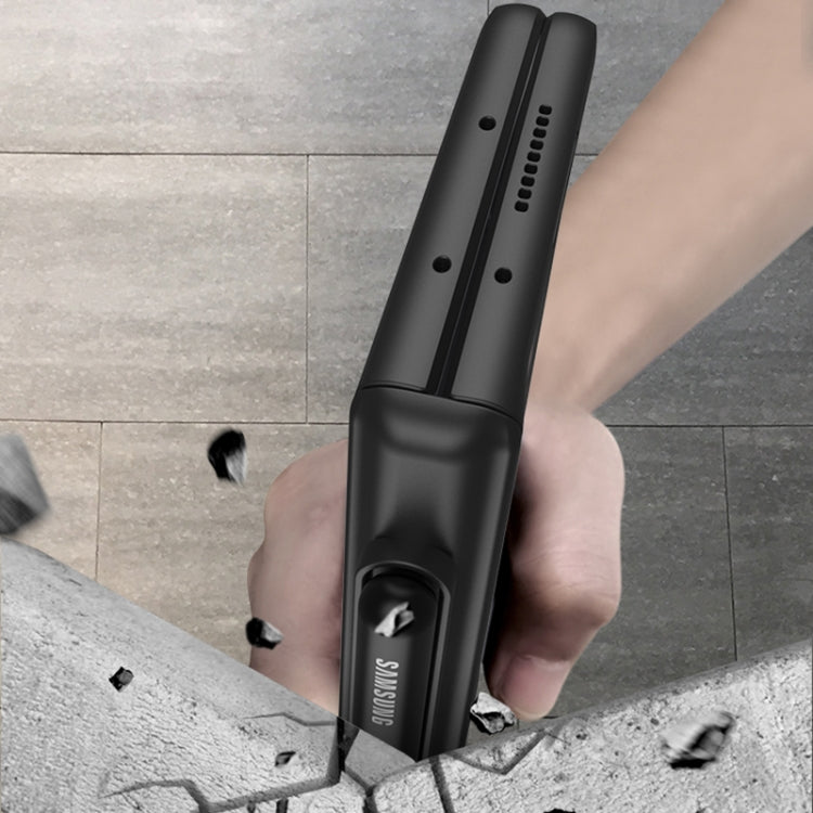 For Samsung Galaxy Z Fold3 5G GKK Integrated Magnetic Full Coverage Phone Flip Case with Pen Slot(Dark Night Green) by GKK