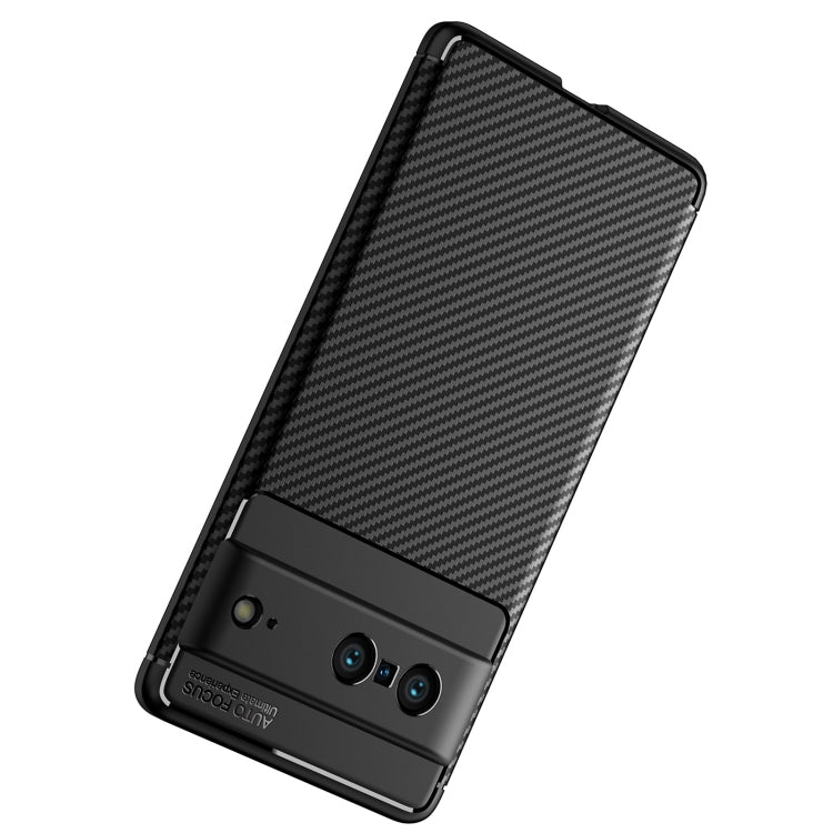 For Google Pixel 7 Carbon Fiber Texture Shockproof TPU Phone Case(Black) by buy2fix