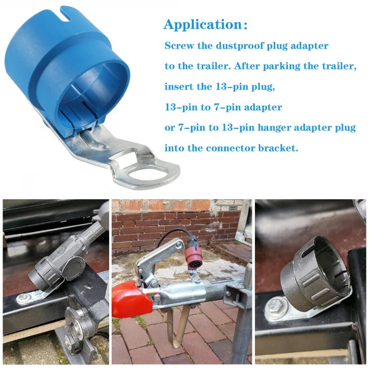 A6950-01 Trailer Plug Holder Connector Retainer(Blue) by buy2fix