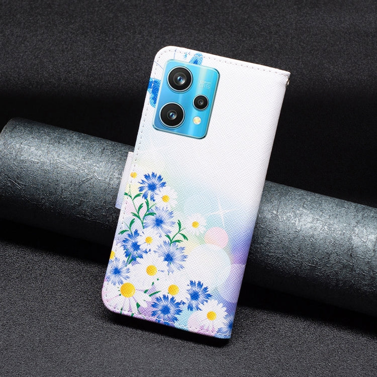 For OPPO Realme 9 Pro+ Colored Drawing Pattern Leather Phone Case(Butterfly Love) by buy2fix