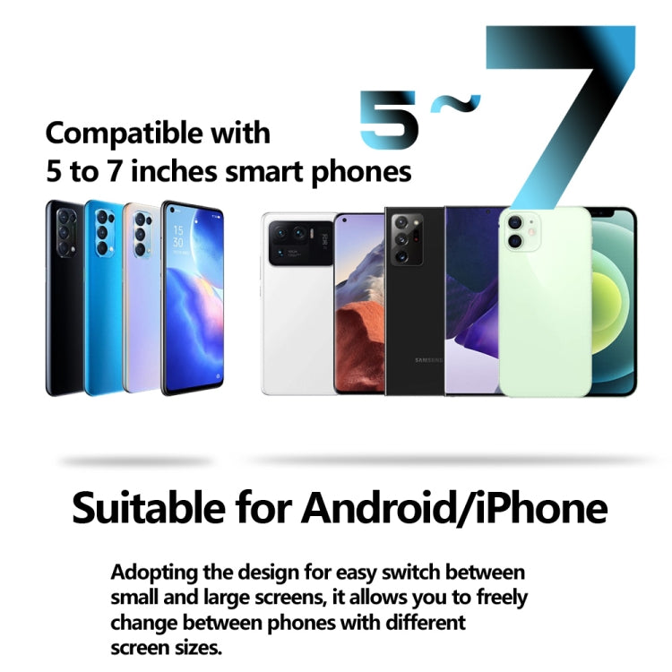 VRG PRO X7 Blu-ray Eye Protection VR Glass For 5-7 inch Mobile Phones by buy2fix