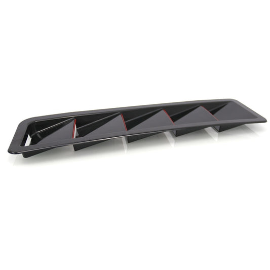 SSW007A-BK-R Black 2 in 1 Car Air Intake Scoop Bonnet Hood Vent Louver Cooling Panel Trim Set by buy2fix