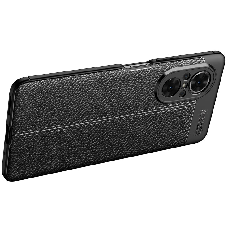 For Huawei nova 9 SE Litchi Texture Shockproof TPU Phone Case(Black) by buy2fix