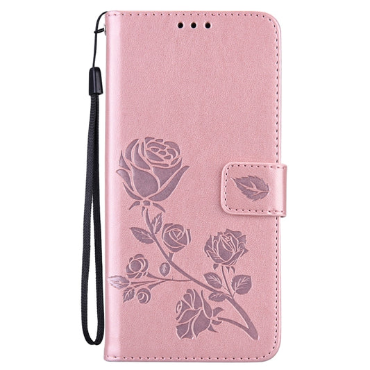 For Redmi Note 11 Global Version / Note 11S 4G Global Version Rose Embossed Leather Phone Case(Rose Gold) by buy2fix