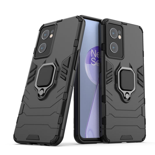 For OnePlus Nord CE 2 5G Magnetic Ring Holder PC + TPU Phone Case(Black) by buy2fix