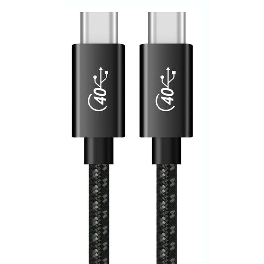PD 100W USB-C / Type-C to USB-C / Type-C Compatible Thunderbolt 4 Full-function Data Cable, Cable Length:2m(Black and Grey Mesh) by buy2fix