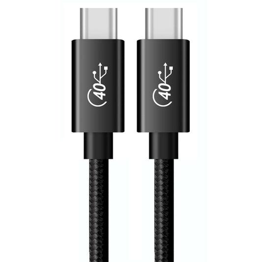 PD 100W USB-C / Type-C to USB-C / Type-C Compatible Thunderbolt 4 Full-function Data Cable, Cable Length:2m(Black Mesh) by buy2fix