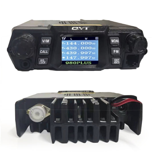 QYT KT-980 Plus 75W(VHF) / 55W(UHF) Dual Band Mobile Radio Station for Car Vehicle by buy2fix