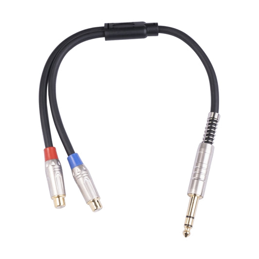 TC030YTR048-03 6.35mm Male to Dual RCA Female Bifurcated Audio Cable, Length: 30cm by buy2fix