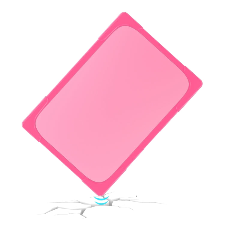 TPU + PC Two-color Anti-fall Laptop Protective Case For MacBook Pro 16.2 inch A2485 2021(Rose Red) by buy2fix
