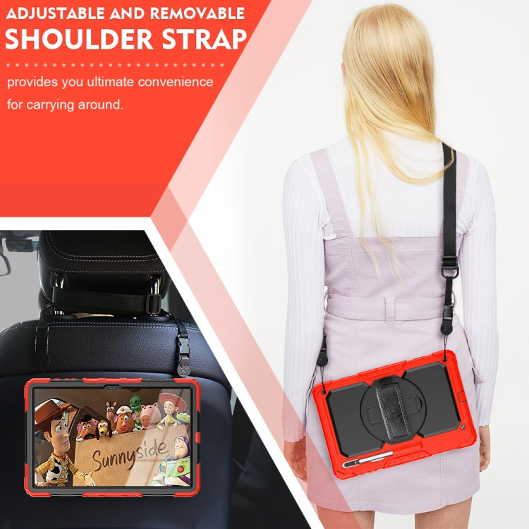 For Samsung Galaxy Tab S8 Ultra 14.6 inch SM-X900 Silicone + PC Tablet Case(Red+Black) by buy2fix