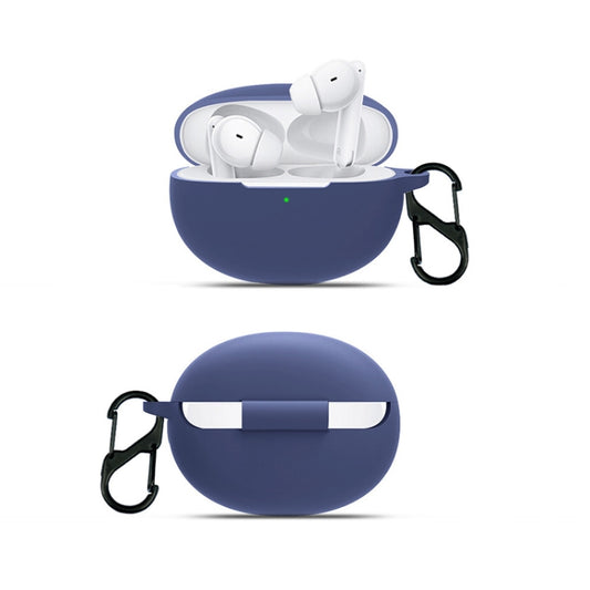 Solid Color Silicone Earphone Protective Case For OPPO Enco X2(Dark Green) by buy2fix