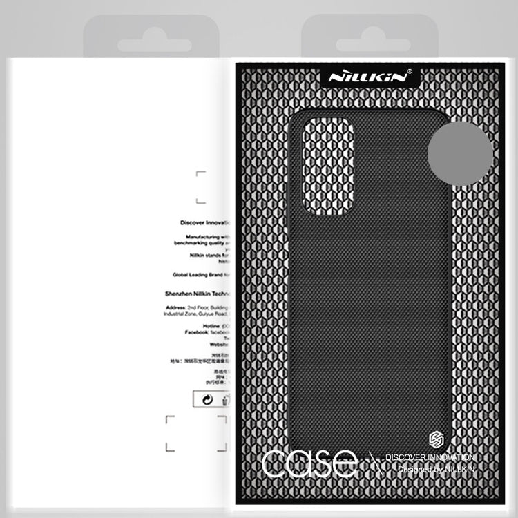 For Xiaomi Redmi Note 11 4G Global NILLKIN 3D Textured Nylon Fiber TPU Phone Case(Black) by NILLKIN