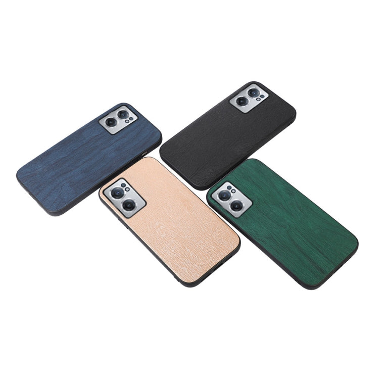 For OnePlus Nord CE 2 5G Wood Texture PU Phone Case(Black) by buy2fix