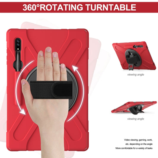 For Samsung Galaxy Tab S8 Ultra Silicone + PC Tablet Case(Red) by buy2fix