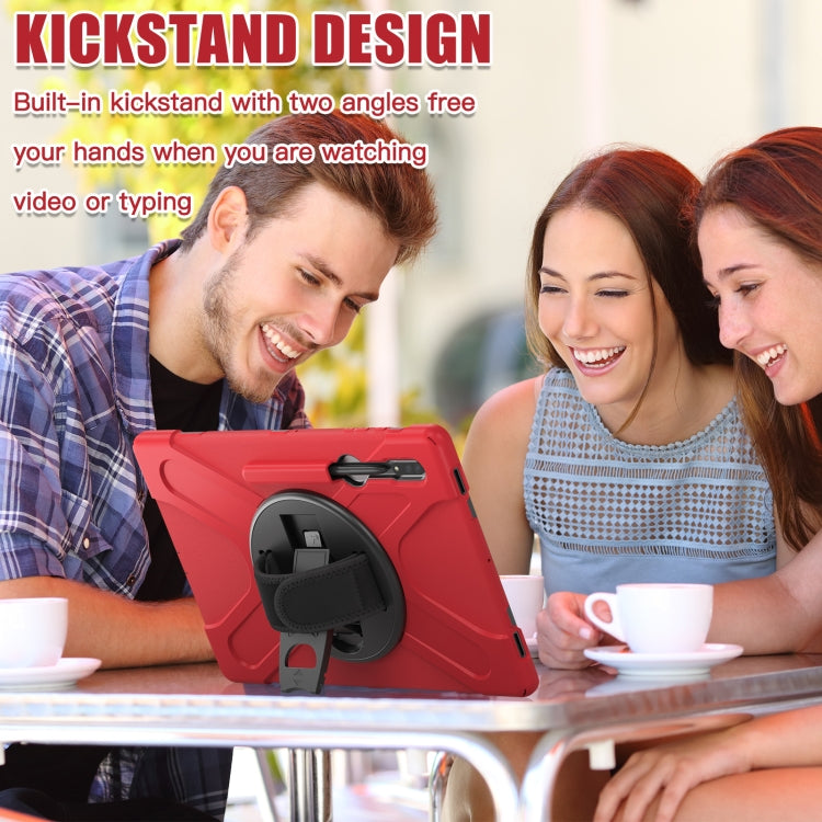 For Samsung Galaxy Tab S8 Ultra Silicone + PC Tablet Case(Red) by buy2fix