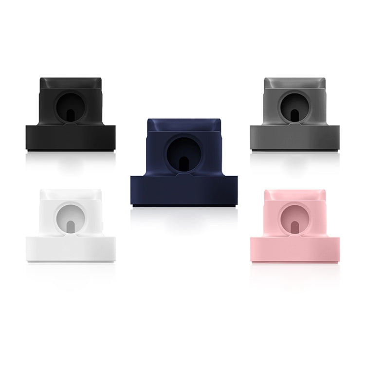 A001 3 In 1 Silicone Charging Holder for iPhone / iWatch / AirPods(Dark Blue) by buy2fix