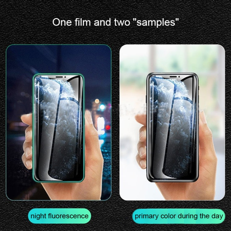 For iPhone 13 Pro Max Luminous Shatterproof Airbag Tempered Glass Film by buy2fix