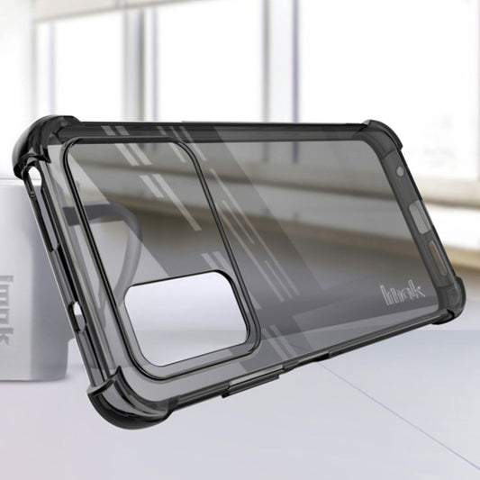 For Xiaomi Poco M4 Pro 4G Global imak TPU Phone Case with Screen Protector(Transparent Black) by imak