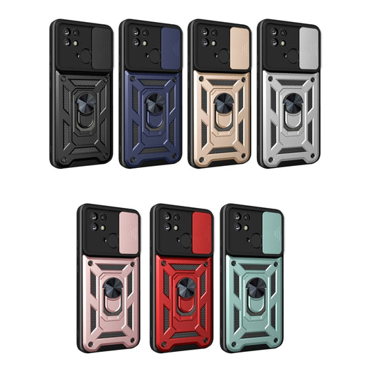 For Xiaomi Redmi 10C 4G Sliding Camera Cover Design TPU+PC Phone Case(Rose Gold) by buy2fix