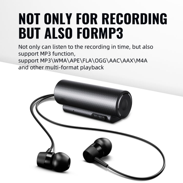 Q76 Smart HD Noise Reduction Voice Control Strong Magnetic Recording Pen, Capacity:4GB(Black) by buy2fix