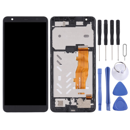 OEM LCD Screen For ZTE Blade A5 2019 Digitizer Full Assembly with Frame(Black) by buy2fix