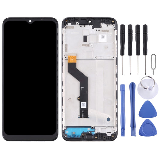 OEM LCD Screen For Lenovo K12 2019 Digitizer Full Assembly with Frame (Black) by buy2fix