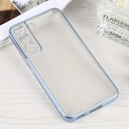 For Samsung Galaxy S22 5G SULADA Electroplating Shockproof Ultra-thin Matte TPU Phone Case(Sierra Blue) by SULADA