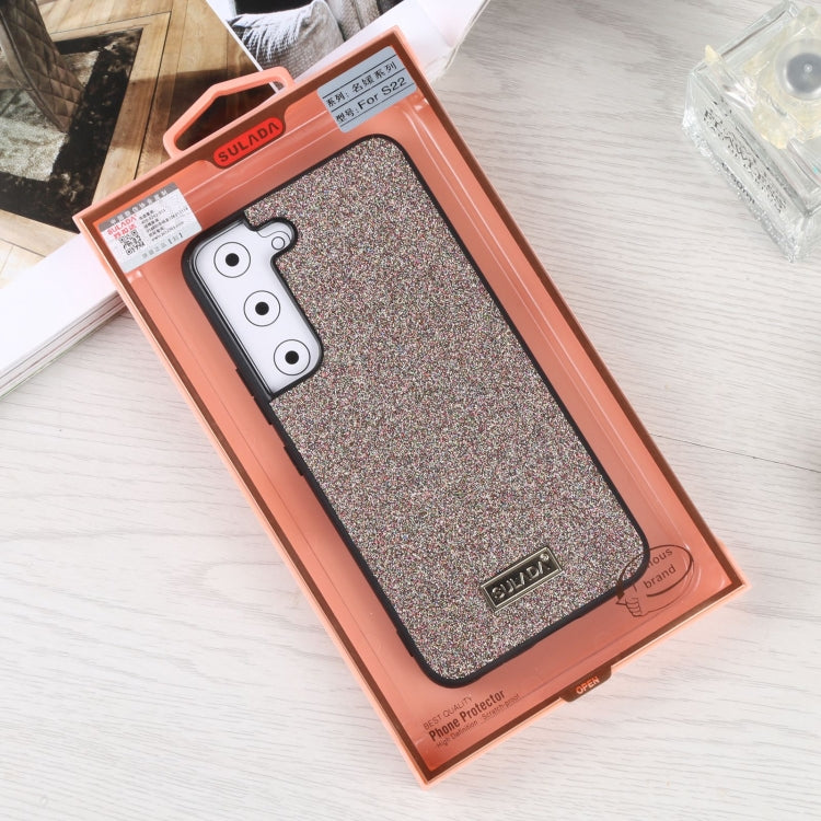 For Samsung Galaxy S22 5G SULADA Shockproof TPU + Handmade Leather Phone Case(Colorful) by SULADA