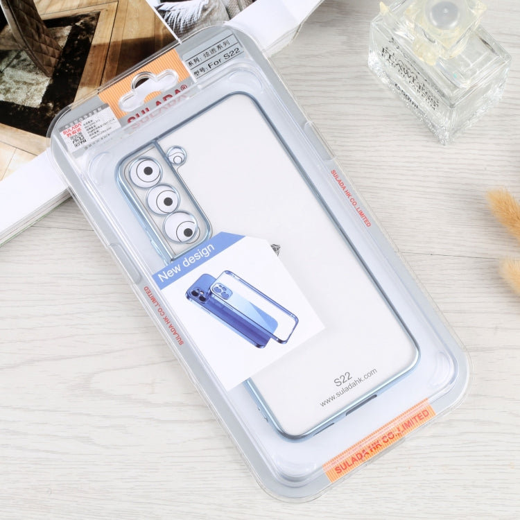 For Samsung Galaxy S22 5G SULADA Elastic Silicone Edge + TPU Phone Case(Sierra Blue) by SULADA